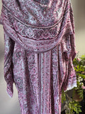 Pashmina Abaya Set - Embellished Deep Rose